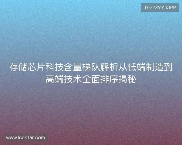 存储芯片科技含量梯队解析从低端制造到高端技术全面排序揭秘 存储芯片科技含量梯队解析从低端制造到高端技术全面排序揭秘